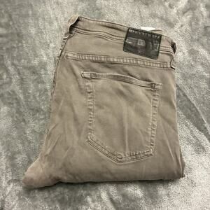 Adriano Goldschmied Tellis Modern Slim Jeans Mens 36x34 Gray Denim Pants